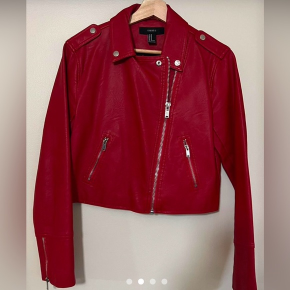 ♥️ F21 moto jacket - Picture 1 of 5